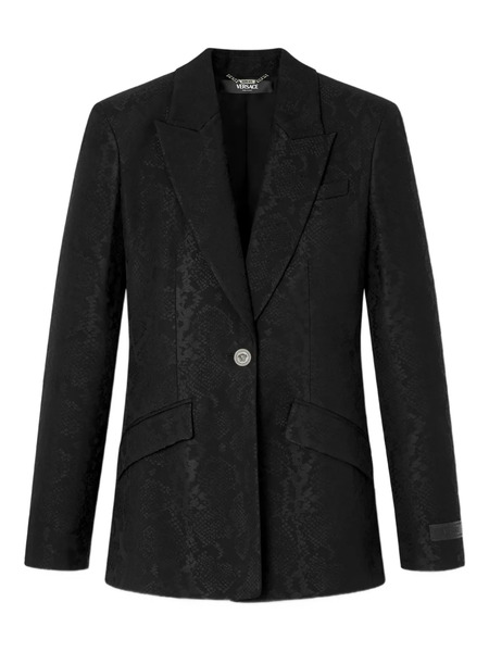  Versace Wool-blend Blazer - Black 
