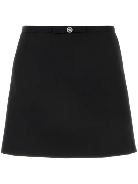  Versace Wool Mini Skirt - Black 