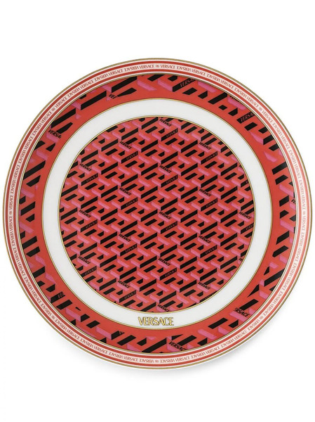  Versace X Rosenthal La Greca Signature Bread Plate (17cm) - Red 