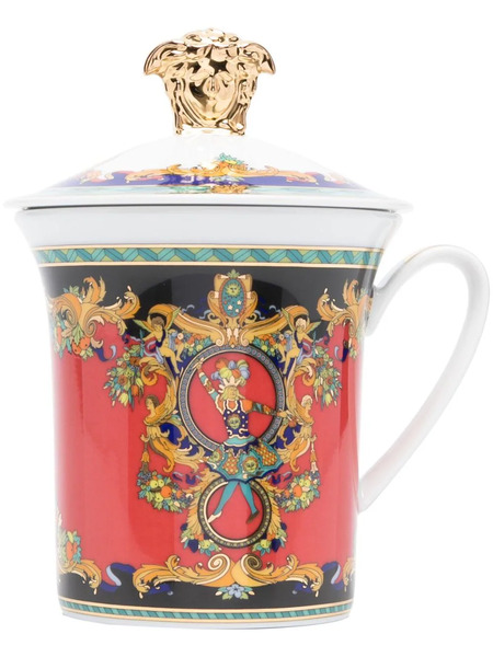  Versace X Rosethal Le Roi Soleil Mug - Red 