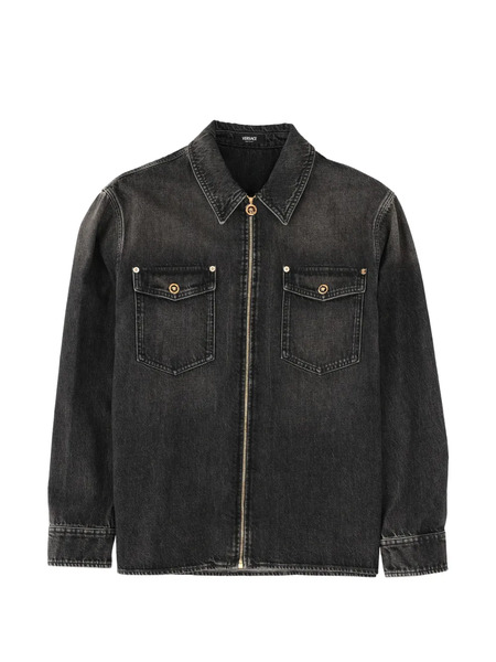  Versace Zip-up Cotton Jacket - Black 