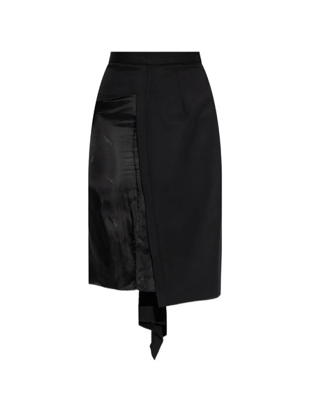  Vetements Asymmetric Drape-panel Skirt - Black 