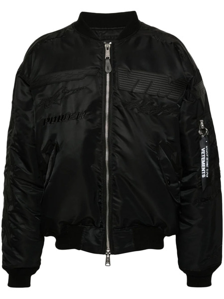  Vetements Blackout Racing Bomber Jacket 
