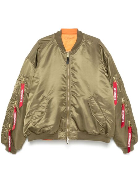  Vetements Cargo Bomber Jacket - Green 