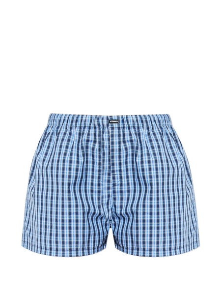  Vetements Checked Boxer Shorts - Blue 