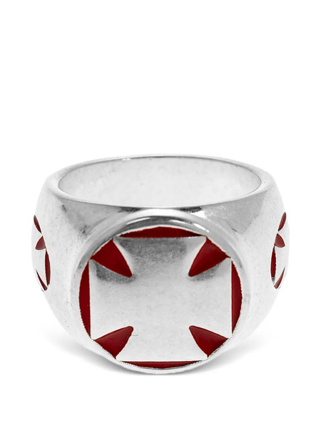  Vetements Cross Ring - Silver 