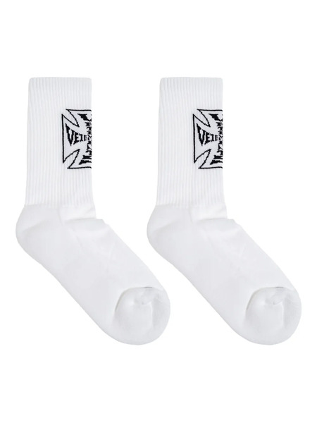  Vetements Intarsia Socks - White 