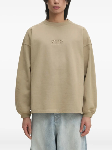  Vetements Logo-embroidered Sweatshirt - Neutrals 