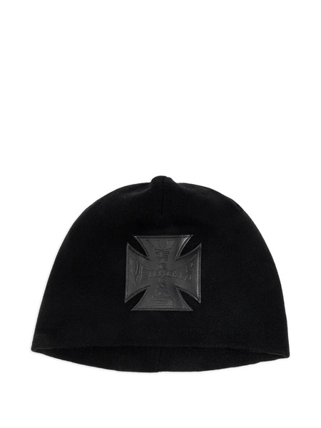  Vetements Logo-patch Beanie Hat - Black 