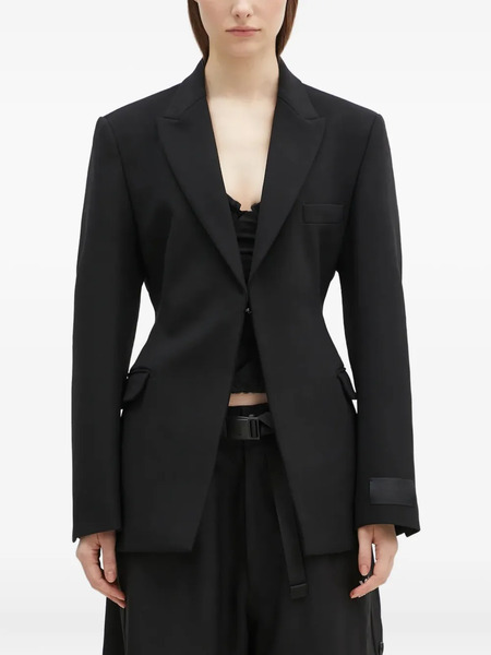  Vetements Logo-patch Blazer - Black 