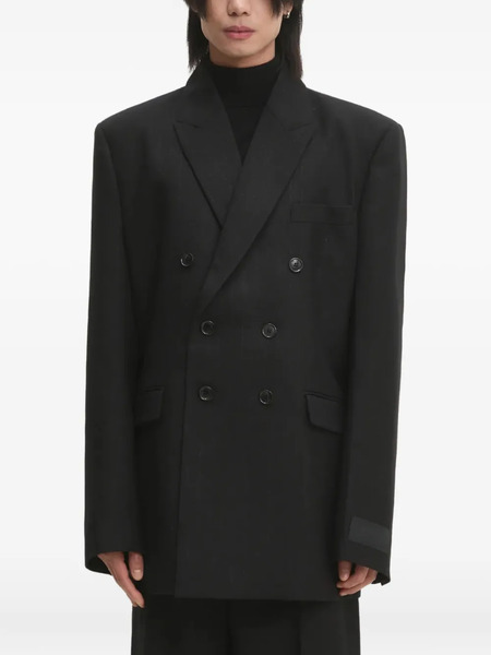  Vetements Pinstriped Double-breasted Blazer - Black 