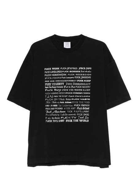  Vetements Printed T-shirt - Black 