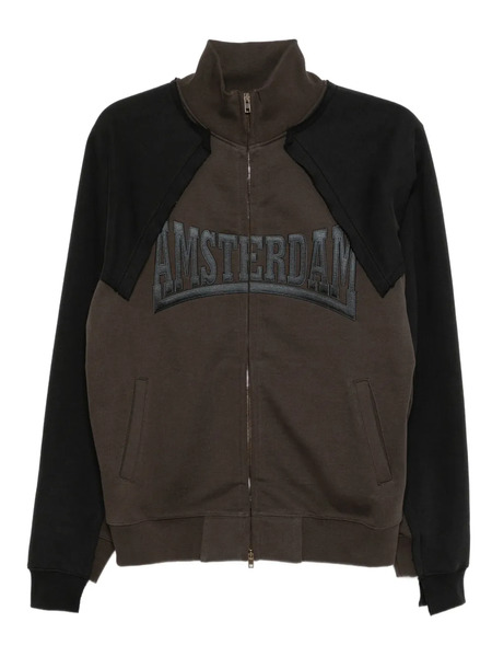  Vetements Slogan-embroidered Jacket - Brown 