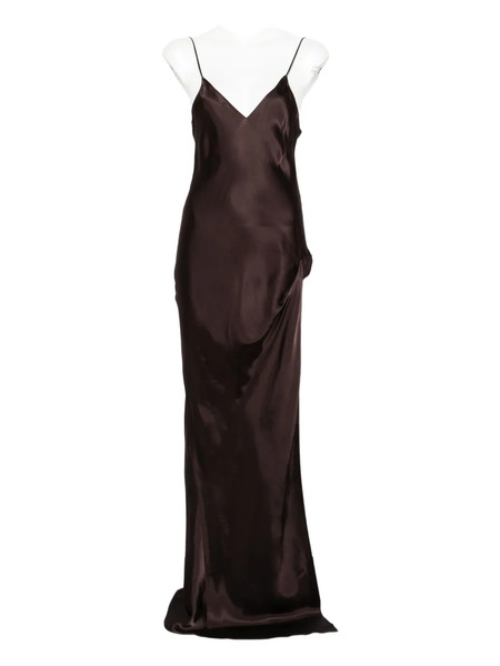  Vetements Spaghetti-strap Dress - Brown 
