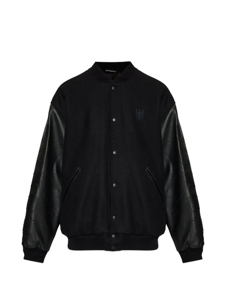  Vetements Star-print Embossed Bomber Jacket - Black 