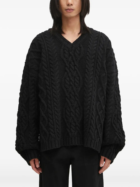  Vetements V-neck Sweater - Black 
