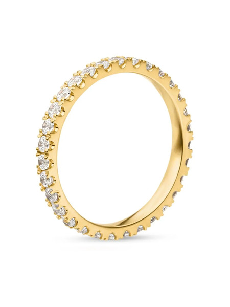  Veynou 18kt Recycled Yellow Gold Memory Diamond Ring 