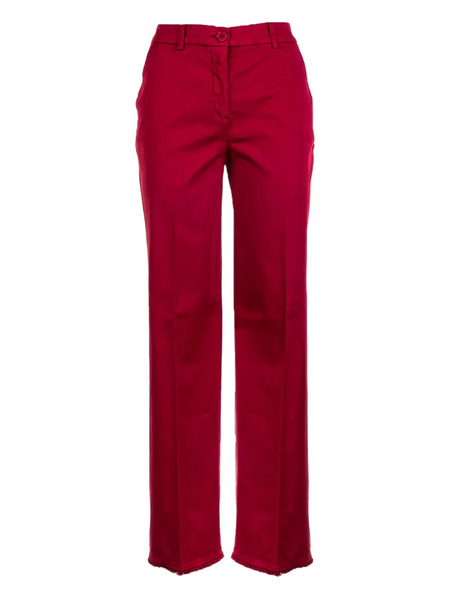  Via Masini 80 Button-fastening Trousers - Red 