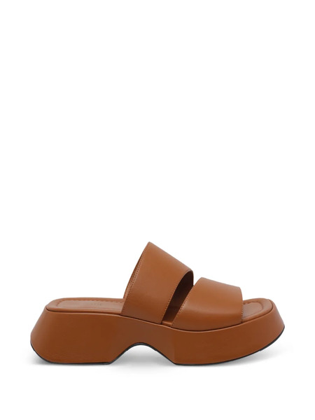  Vic Matie Logic Open-toe Platform Sandals - Brown 