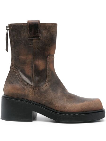  Vic Matie 55mm Fray Ankle Boots - Brown 