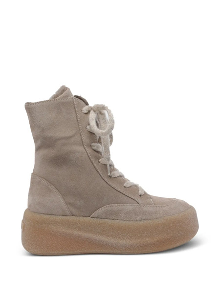  Vic Matie Round-toe Lace-up Boots - Neutrals 