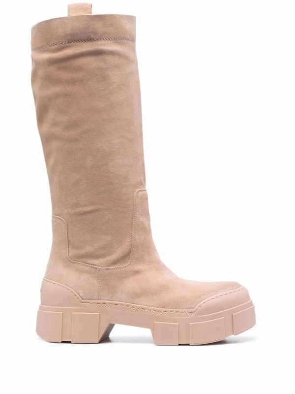  Vic Matie Suede Slip-on Boots - Neutrals 