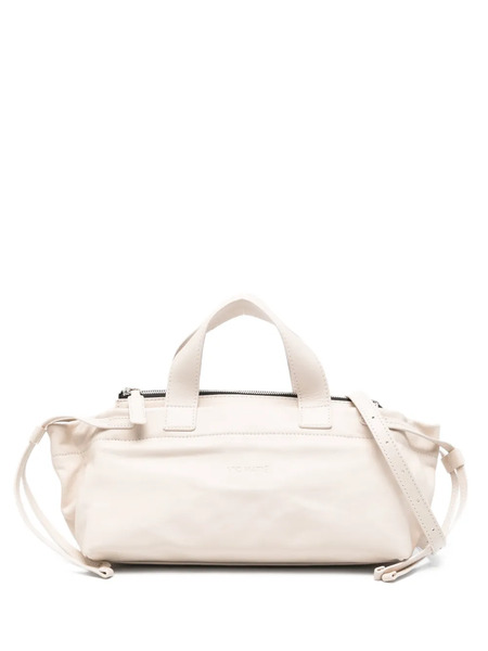  Vic Matie Zip Leather Tote Bag - Neutrals 