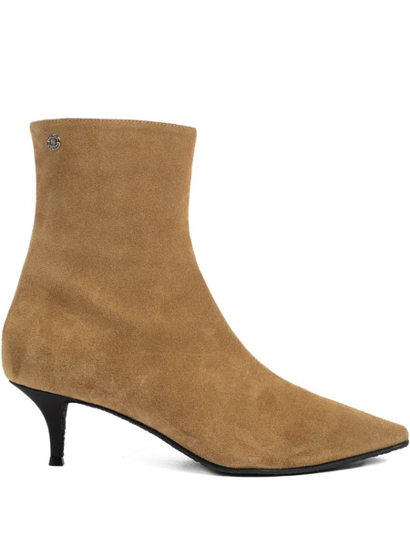 Vicini Pointed-toe Suede Boots - Brown 