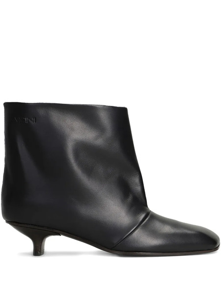  Vicini Square-toe Boots - Black 