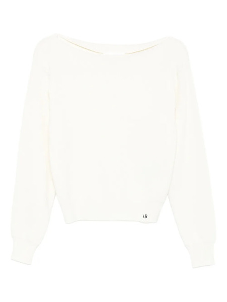  Victoria Beckham Boat-neck Ribbed Sweater - Neutrals 