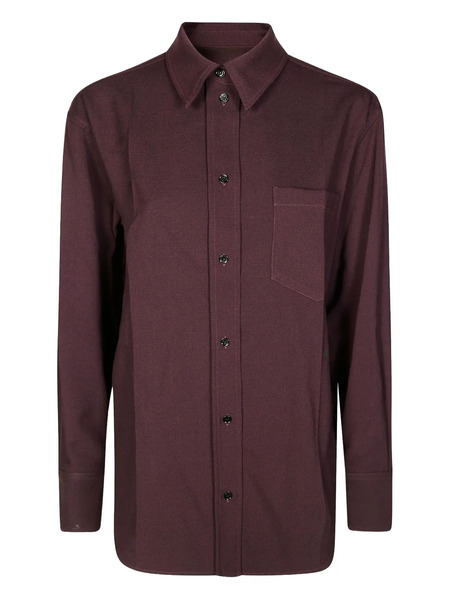  Victoria Beckham Buttoned Long-sleeves Shirt - Red 