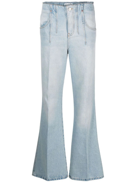  Victoria Beckham Distressed Flared Jeans - Blue 