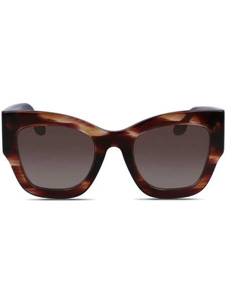  Victoria Beckham Eyewear Rectangle-frame Sunglasses - Brown 
