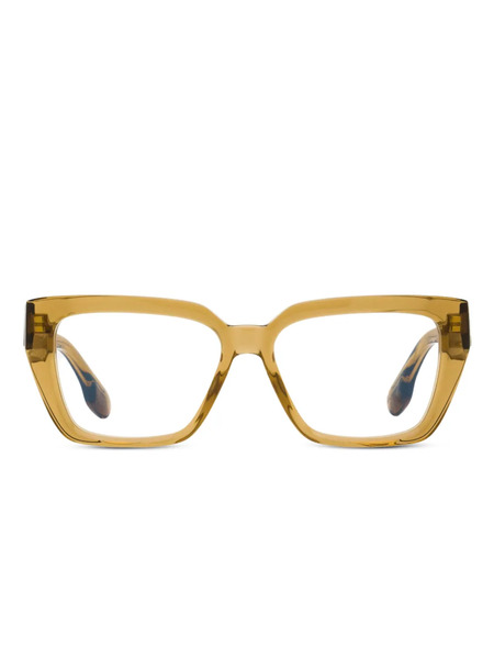  Victoria Beckham Eyewear Rectangular-frame Glasses - Brown 