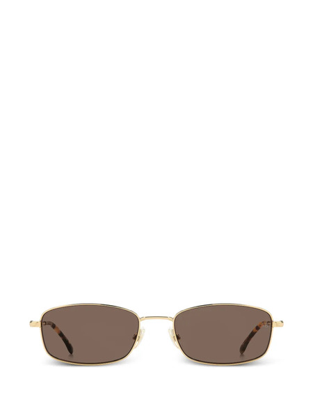  Victoria Beckham Eyewear Rectangular-frame Sunglasses - Gold 