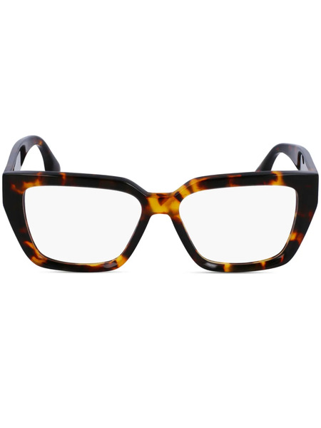  Victoria Beckham Eyewear Square-frame Glasses - Brown 