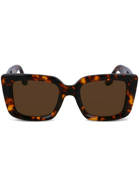  Victoria Beckham Eyewear Square-frame Sunglasses - Brown 
