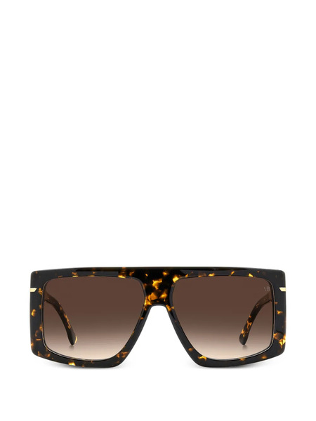 Victoria Beckham Eyewear Square-frame Sunglasses - Brown 