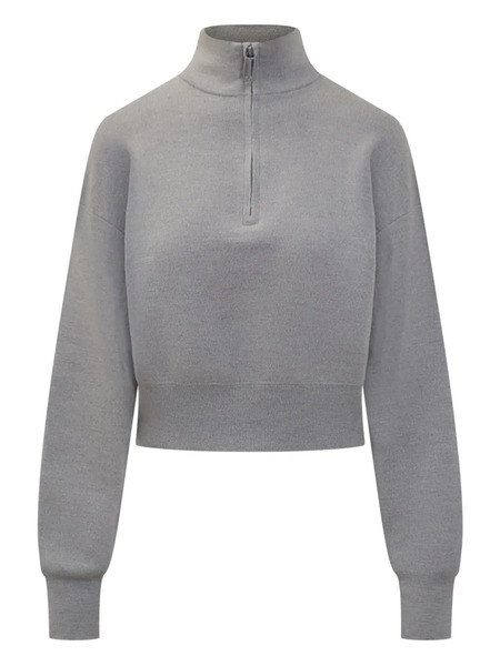  Victoria Beckham Half-zip Sweater - Grey 