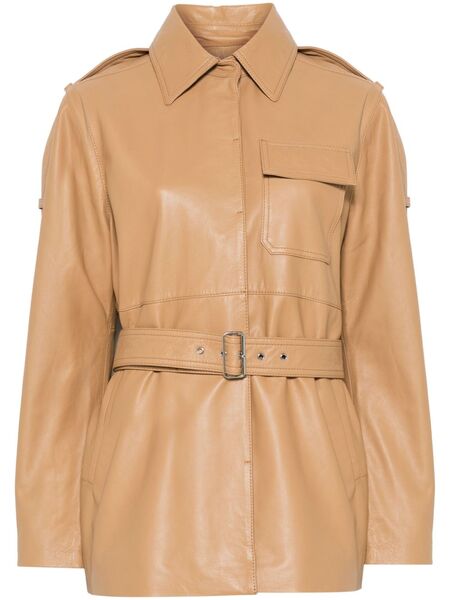  Victoria Beckham Leather Jacket - Brown 