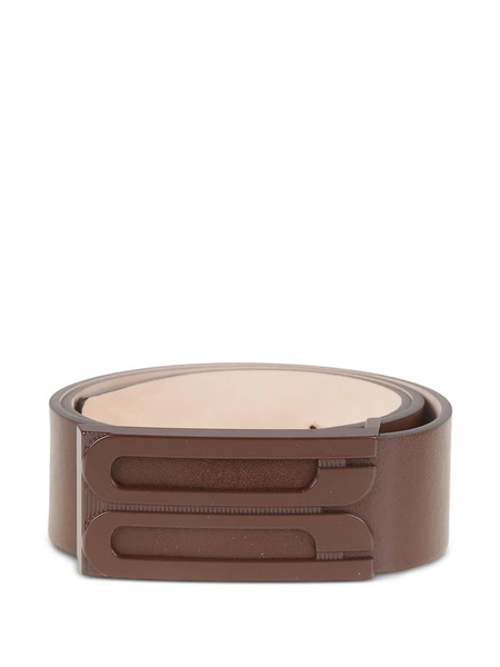  Victoria Beckham Logo-plaque Leather Belt - Brown 