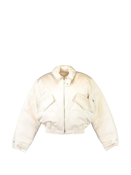  Victoria Beckham Padded Bomber Jacket - Neutrals 