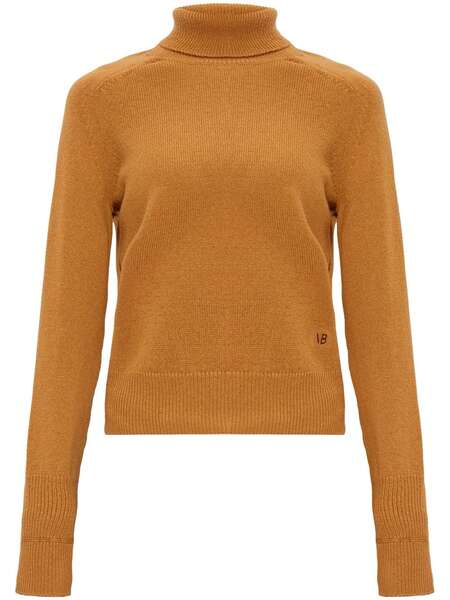  Victoria Beckham Roll-neck Wool Jumper - Brown 