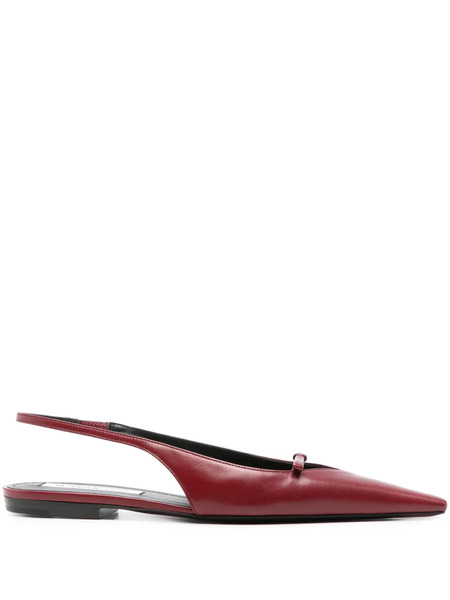  Victoria Beckham Slingback Pointed-toe Pumps - Red 