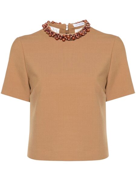  Viktor & Rolf Bead-embellished Top - Brown 