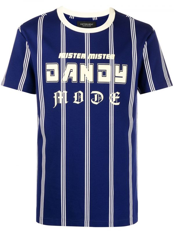  Viktor & Rolf Dandy Mode Striped T-shirt - Blue 