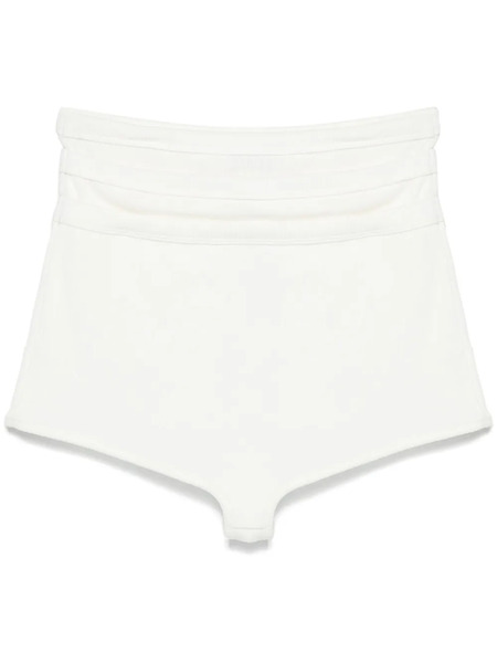  Viktor & Rolf Layered-effect Mini Shorts - White 