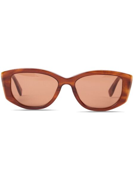  Viktor & Rolf Oval-frame Sunglasses - Brown 