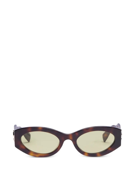  Viktor & Rolf Oval-frame Sunglasses - Brown 