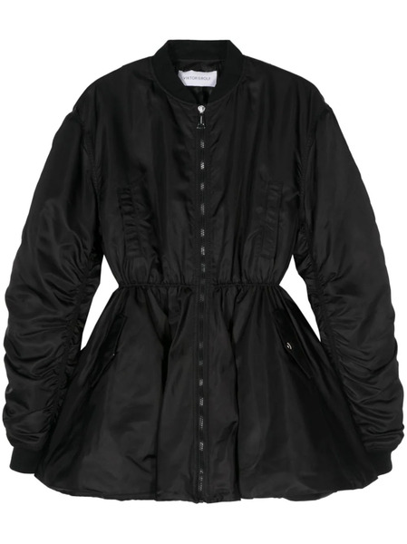  Viktor & Rolf Padded Flared Bomber Jacket - Black 